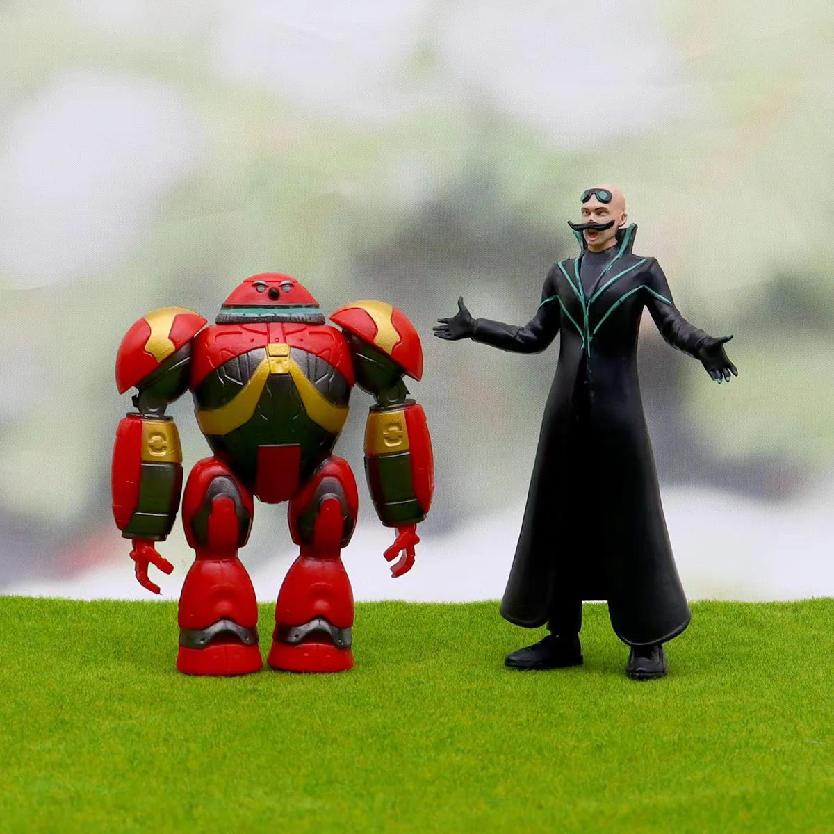 Figurine Sonic - Dr Eggman et E-123 Omega