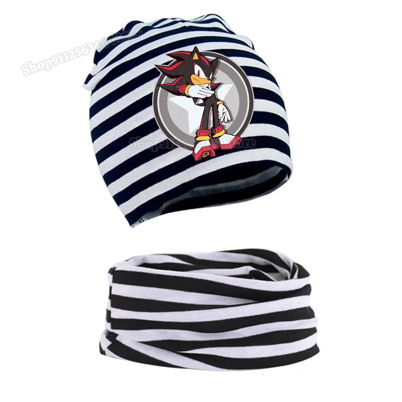 Bonnet Sonic avec Echarpe - Shadow The Hedgehog