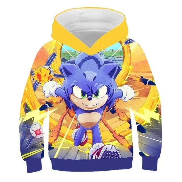Sweat à Capuche Sonic Cartoon