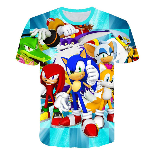 Camiseta de personajes de Sonic