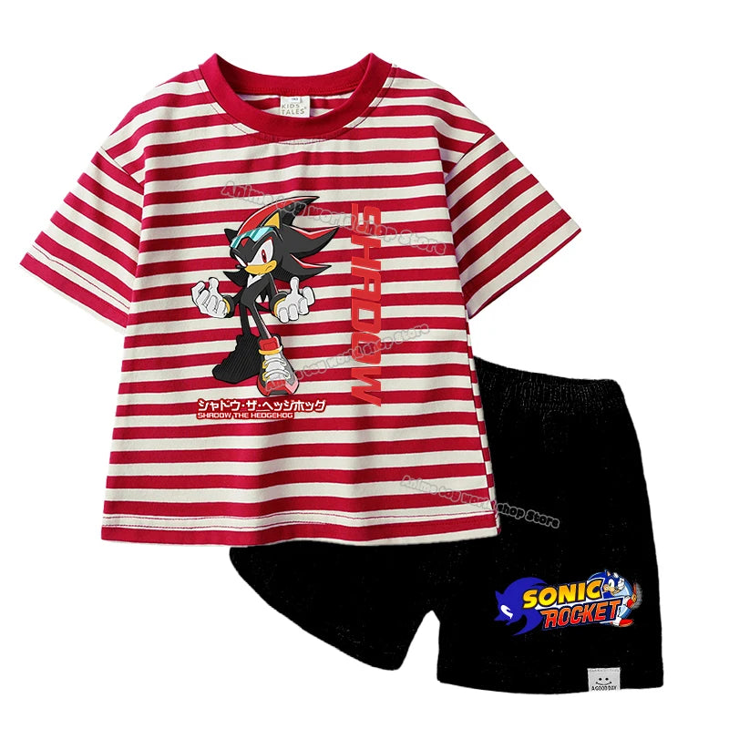 Pyjama Enfant Short T-Shirt Sonic - Shadow The Hedgehog