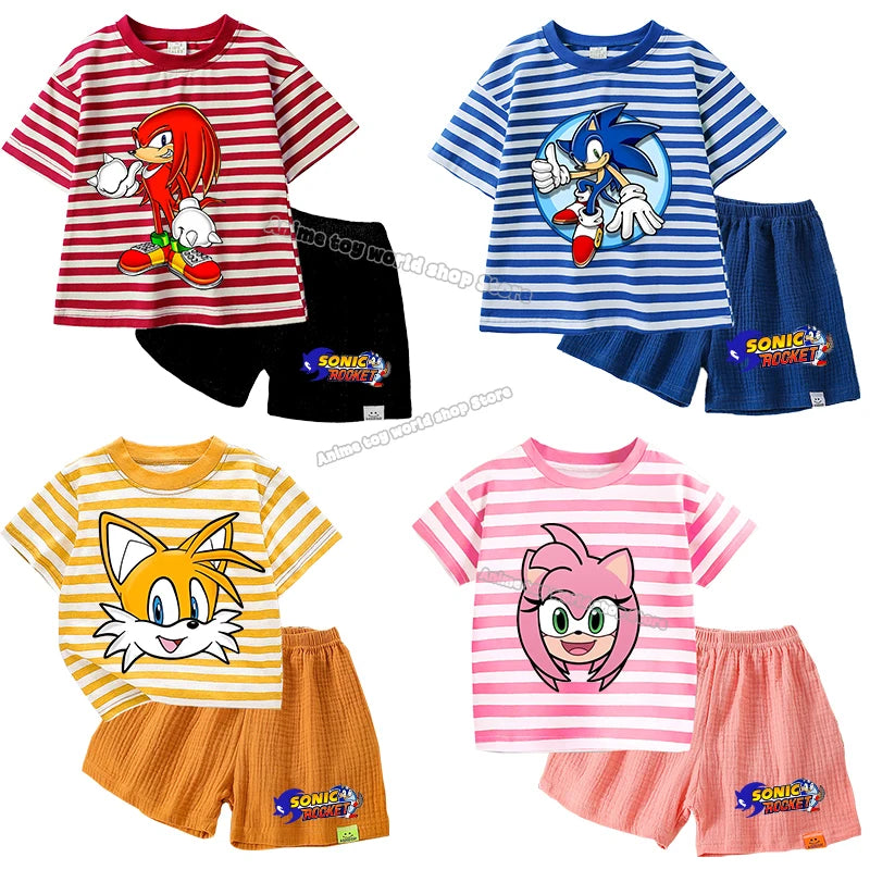 Pyjama Enfant Short T-Shirt Sonic - Miles "Tails" Prower