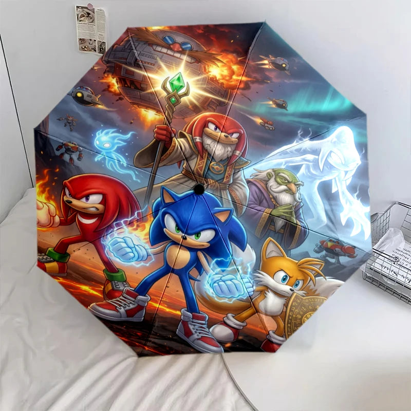 Parapluie Sonic - Sonic, Knuckles et Silver