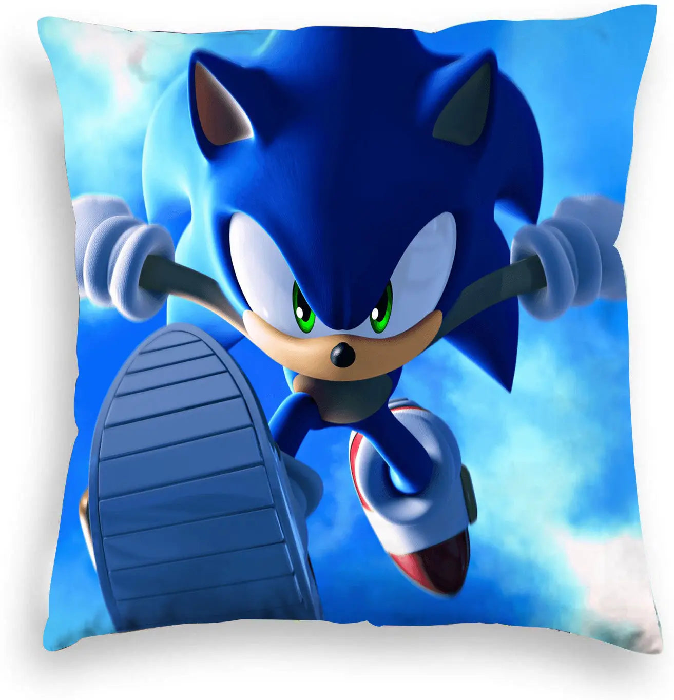 Housse de Coussin Sonic Saut en l'Air