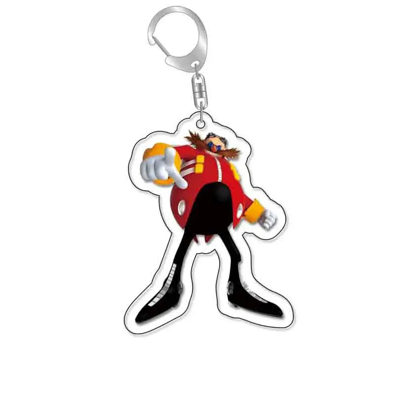 Porte-Clé Sonic en Acrylique - Méchant "Dr Eggman Robotnik"
