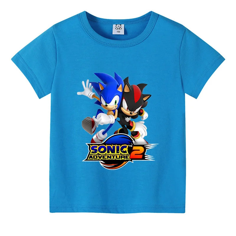 T-Shirt Enfant Sonic - Sonic vs Shadow