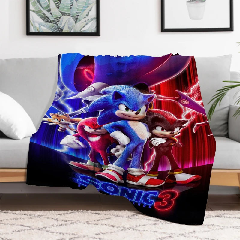 Couverture polaire Sonic The Hedgehog avec kussen Couverture polaire Sonic The Hedgehog avec kussen