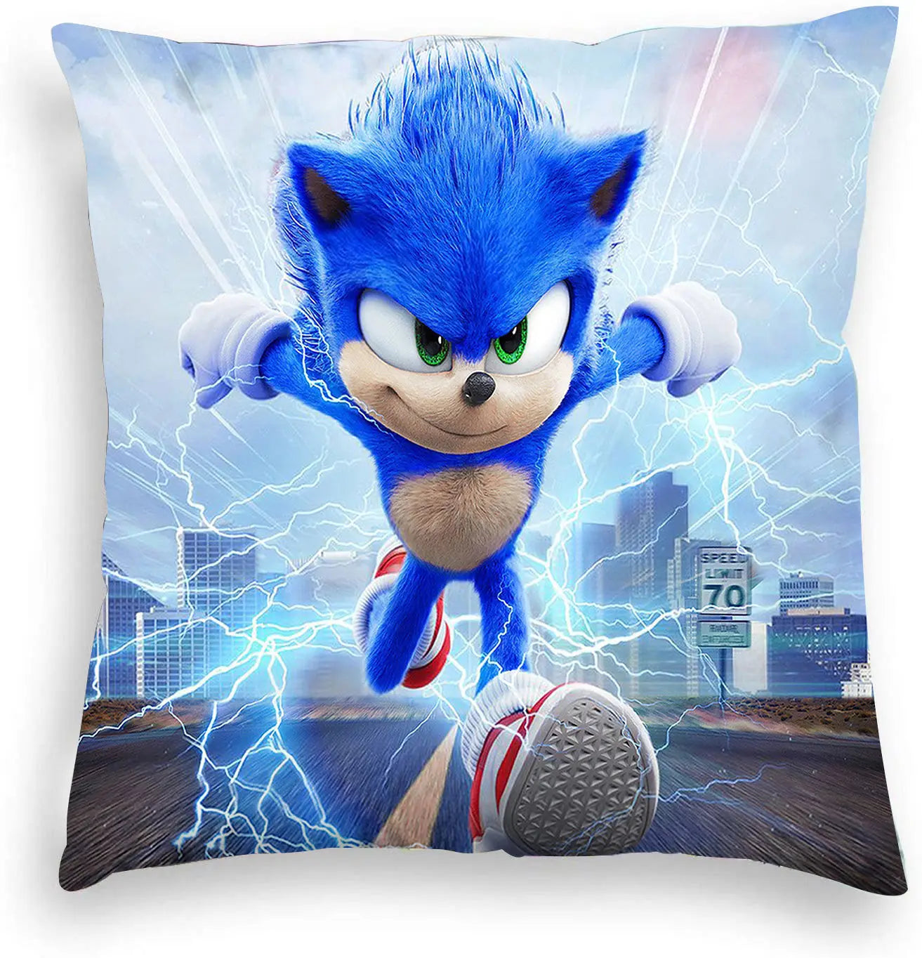 Housse de Coussin Sonic qui Court