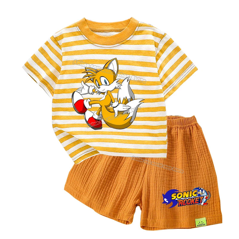 Pyjama Enfant Short T-Shirt Sonic - Miles "Tails" Prower