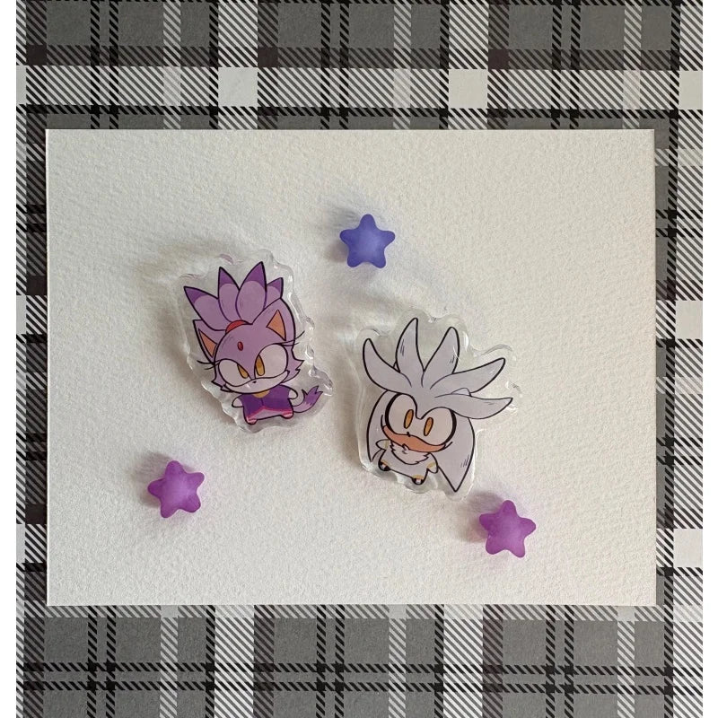 Lot de Pin's Sonic - Blaze et Silver