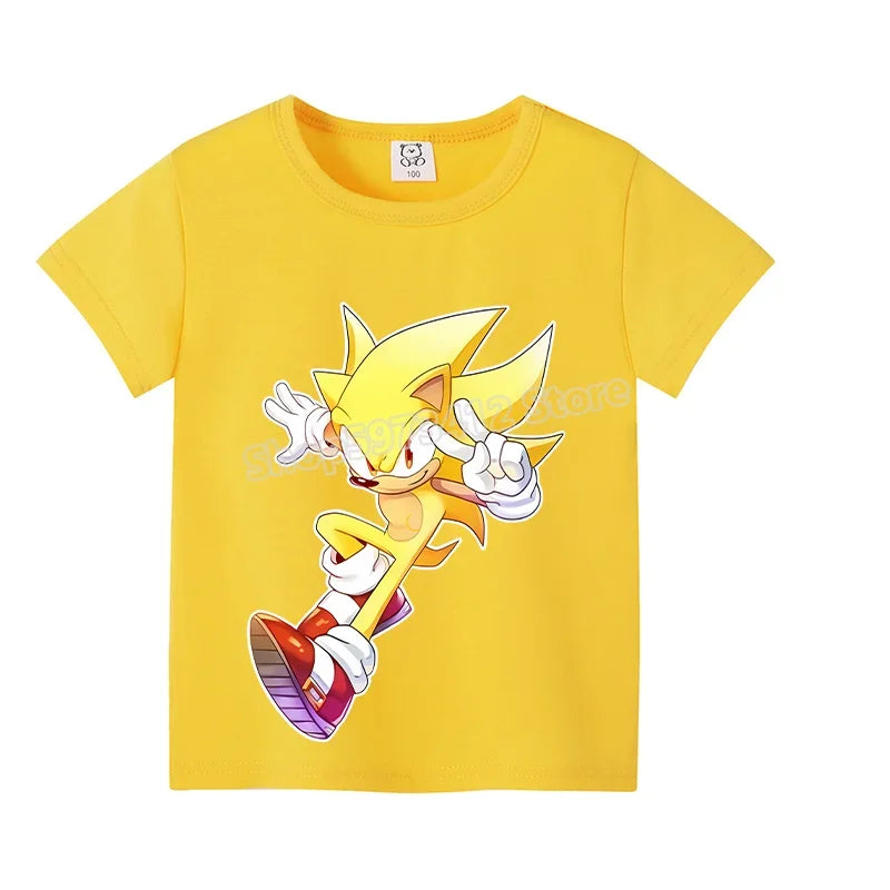 T-Shirt Enfant Jaune "Super Sonic"