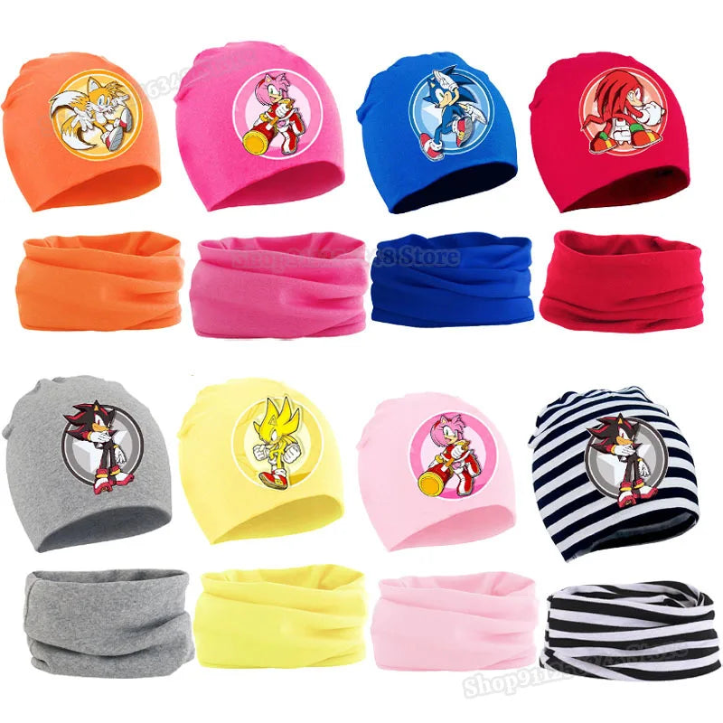 Bonnet Sonic avec Echarpe - Knuckles The Echidna