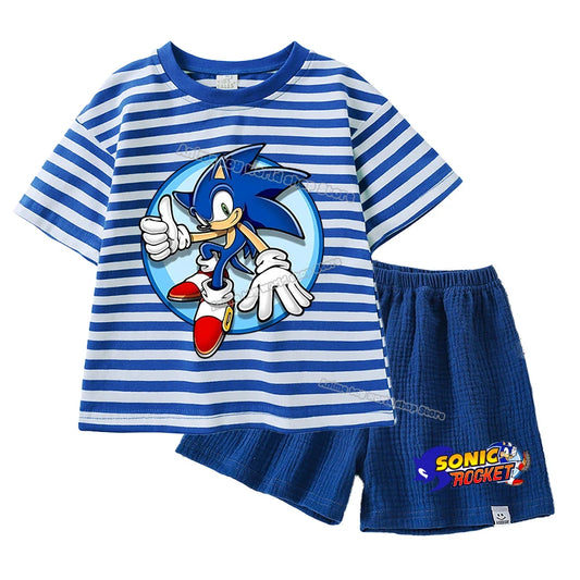 Pijama infantil con camiseta corta de Sonic The Hedgehog