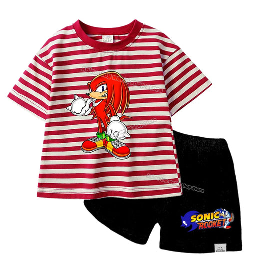 Pyjama Enfant Short T-Shirt Sonic - Knuckles