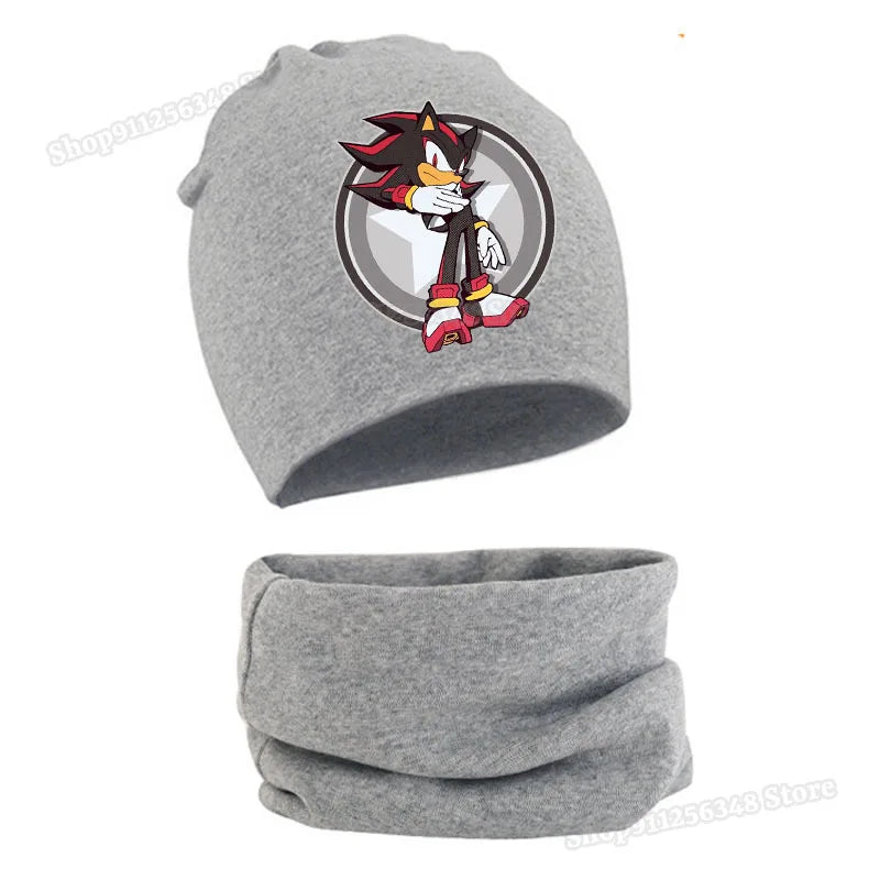 Bonnet Sonic avec Echarpe - Shadow The Hedgehog