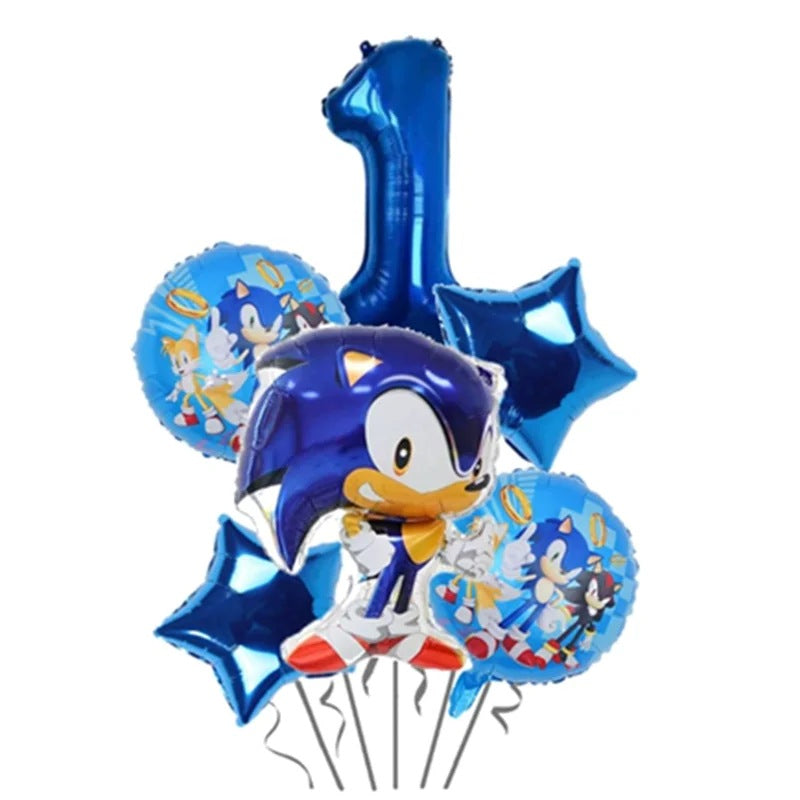 Ballons Anniversaire Sonic - Chiffre 1