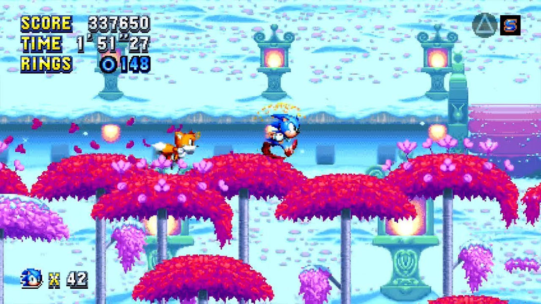 Press Garden Zone : l'imprimerie glacée de Sonic Mania
