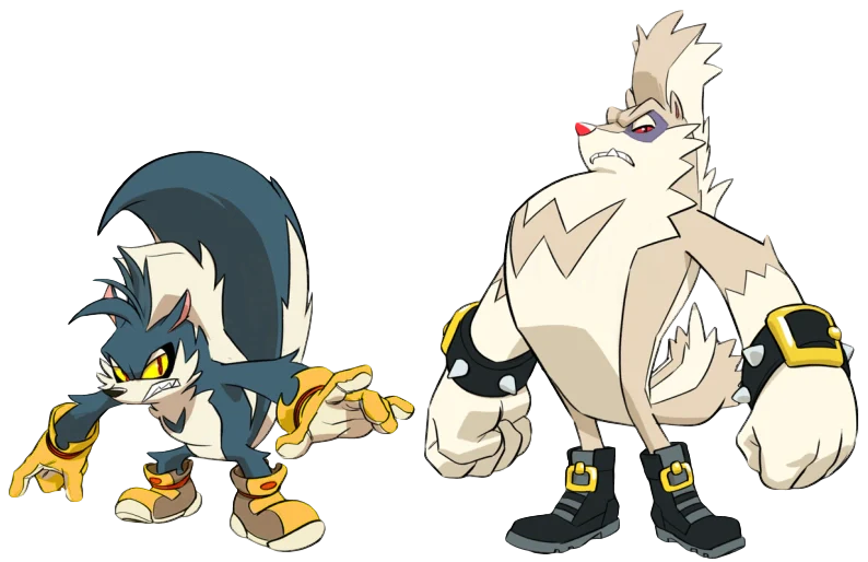Rough et Tumble, les sconses des comics Sonic IDW