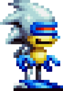 Silver Sonic, le robot sosie de Sonic 2 8-bit