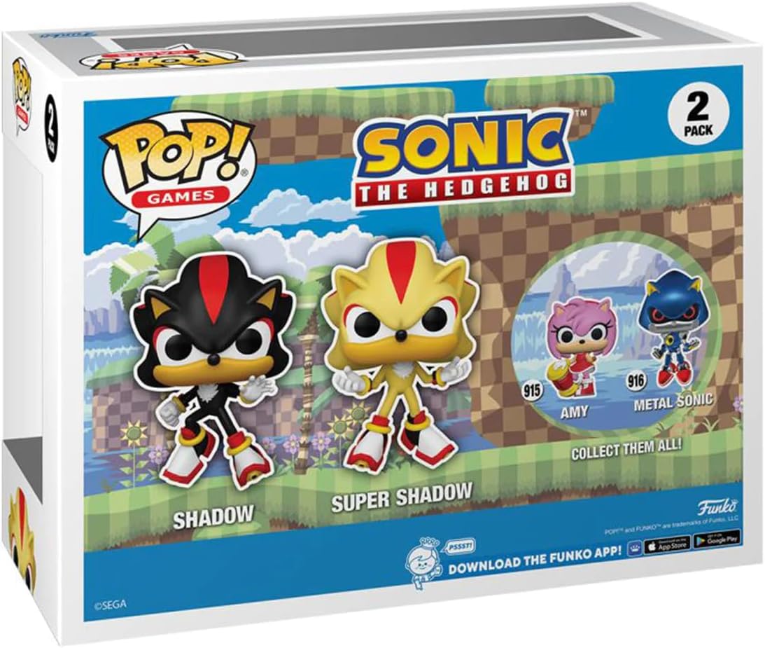 Figurine POP Sonic - Shadow et Super Shadow