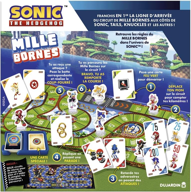Jeu de Société Mille Bornes Sonic