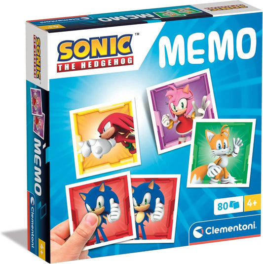 Jeu de Société Memo Sonic - 80 Cartes