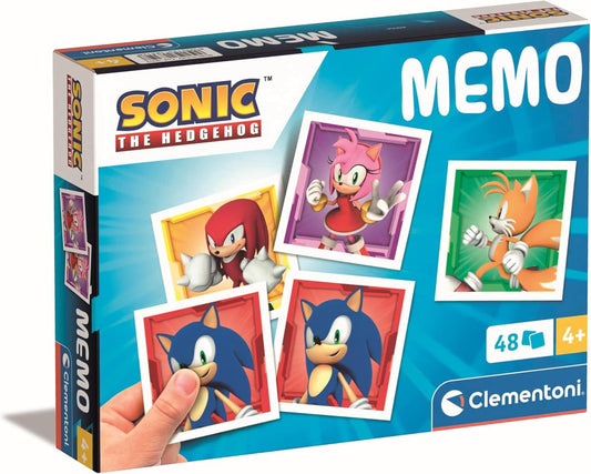 Jeu de Société Memo Pocket Sonic - 48 Tuiles