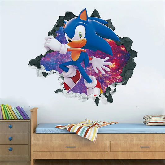 Sticker Mural Sonic dans L'Espace