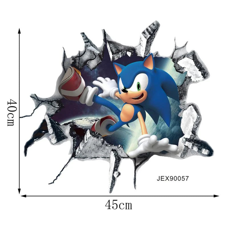 Sticker Mural Sonic Passe au Travers de Ton Mur