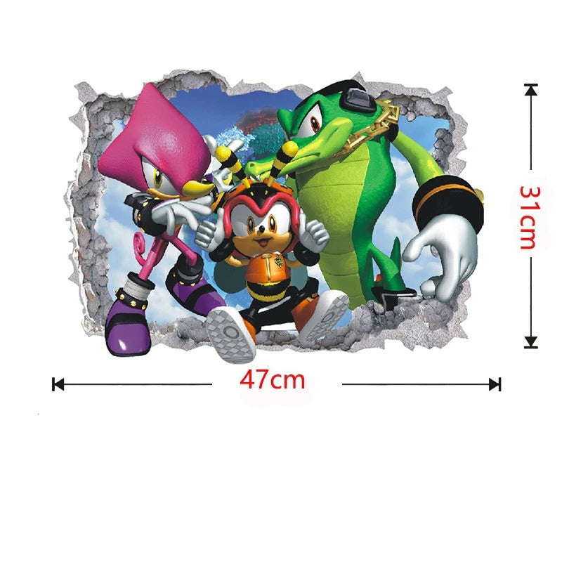 Sticker Mural Sonic - Vector Espio et Charmy