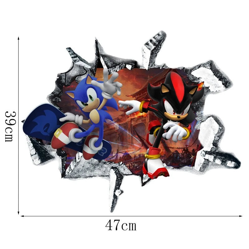 Sticker Mural Sonic et Shadow