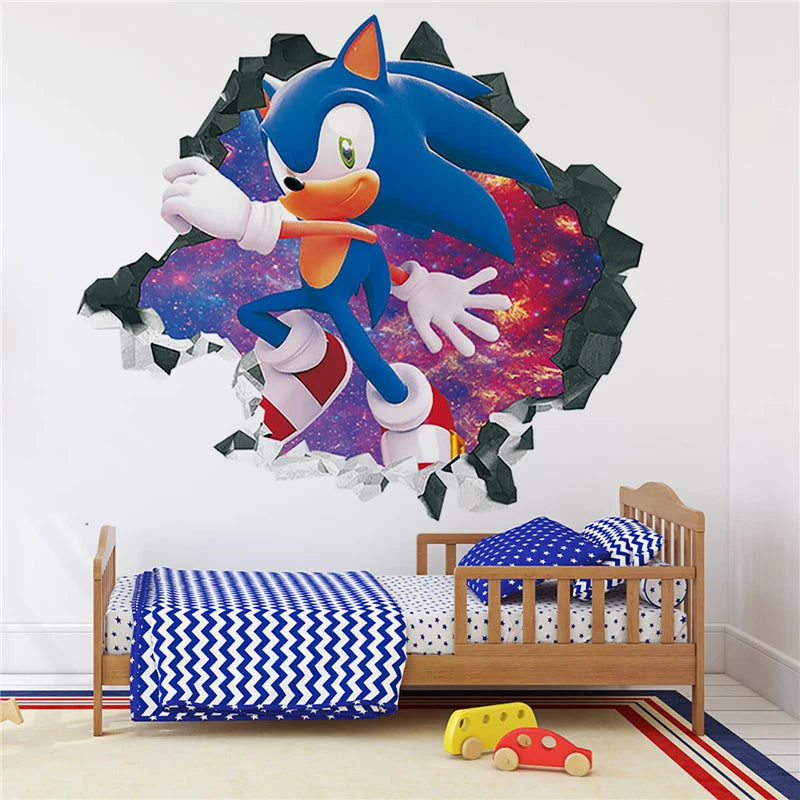 Sticker Mural Sonic dans L'Espace