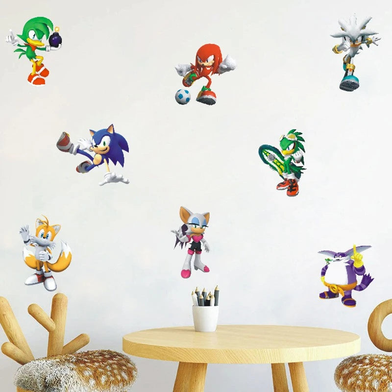 Sticker Mural Sonic Characters