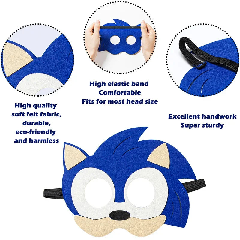 Pack 12 Masques de Deguisement Sonic
