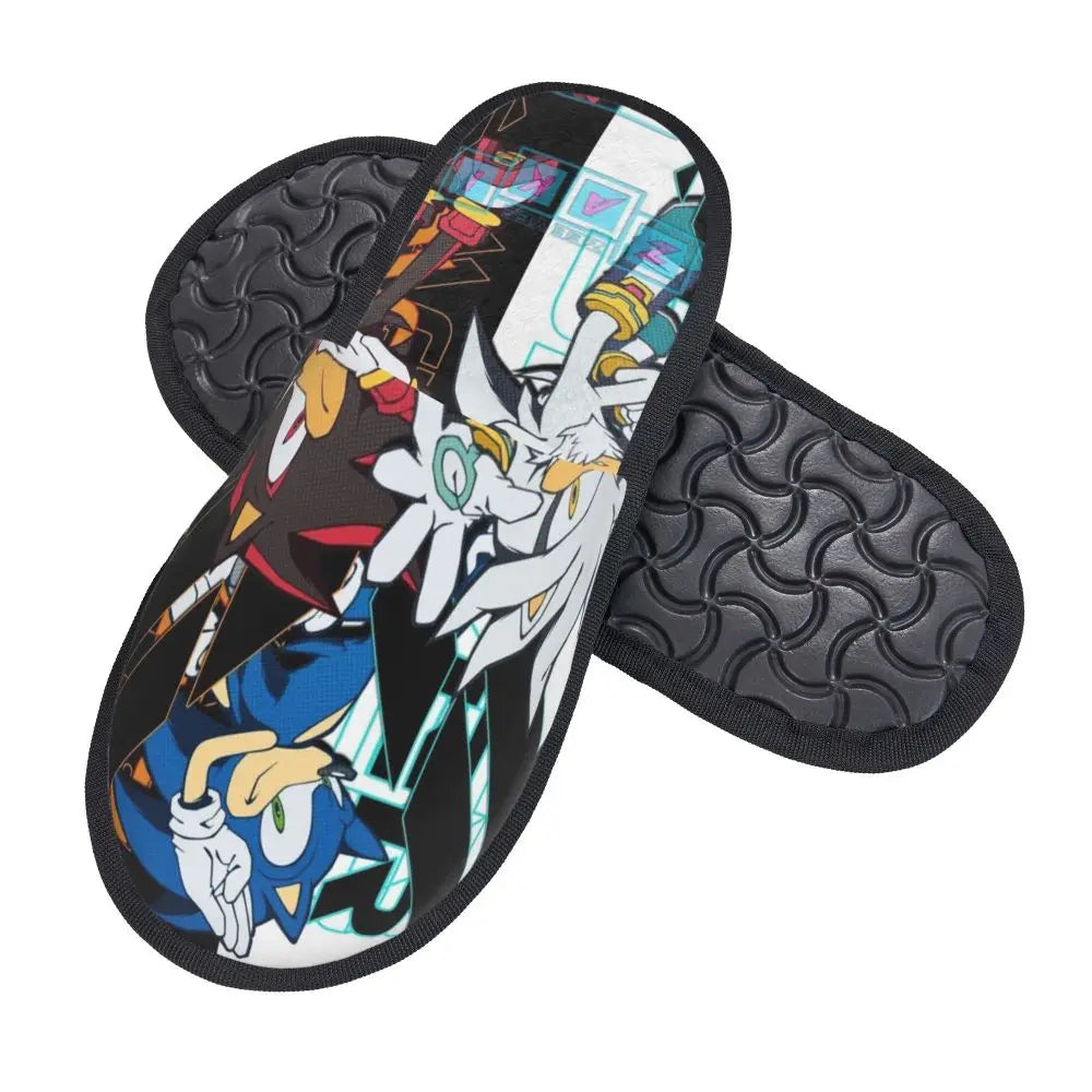 Pantoufle Sonic Shadow et Silver