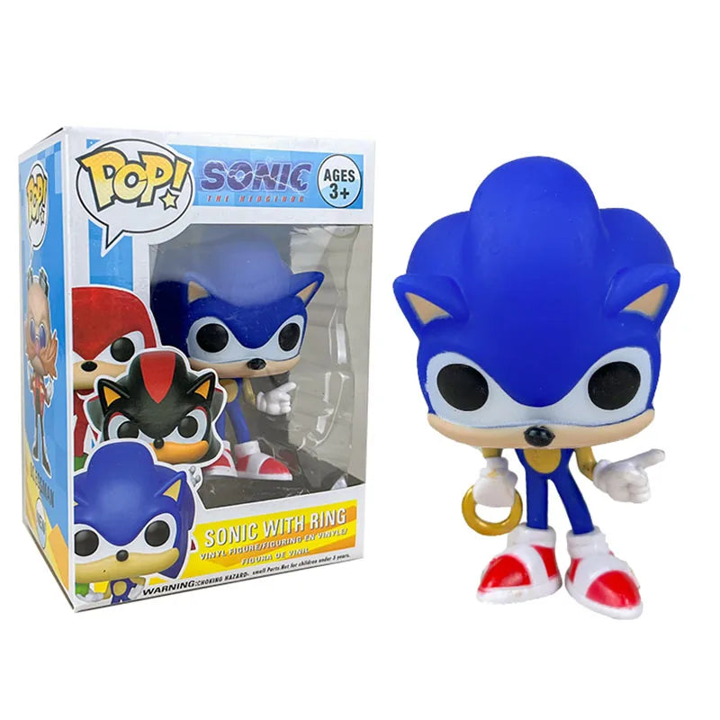 Figurine Pop Sonic avec un Anneau 10cm