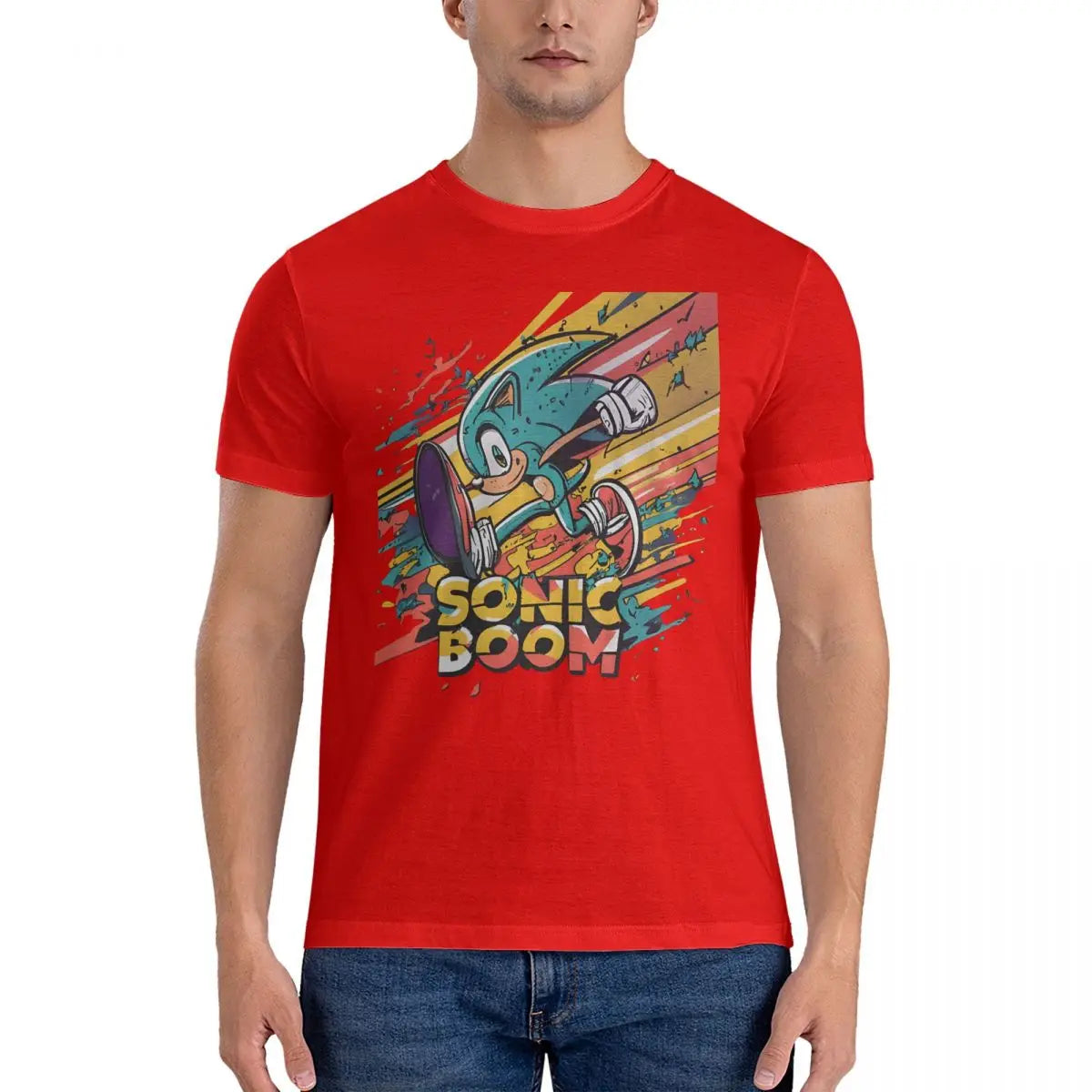 T-Shirt Sonic Vintage Rouge