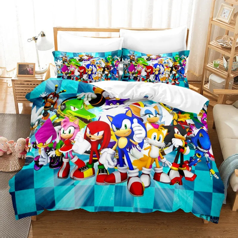 Housse de Couette Personnages Sonic