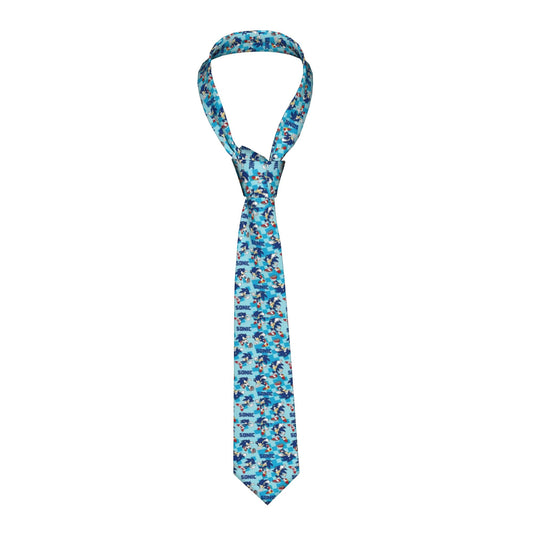 Cravate Sonic - Motif Bleu Ciel