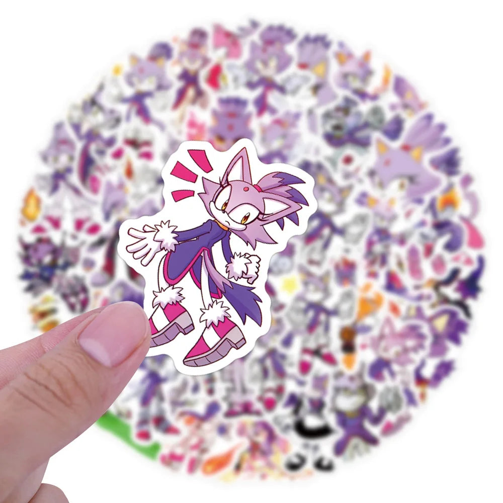 Lot de 55 Stickers Sonic - Blaze the Cat