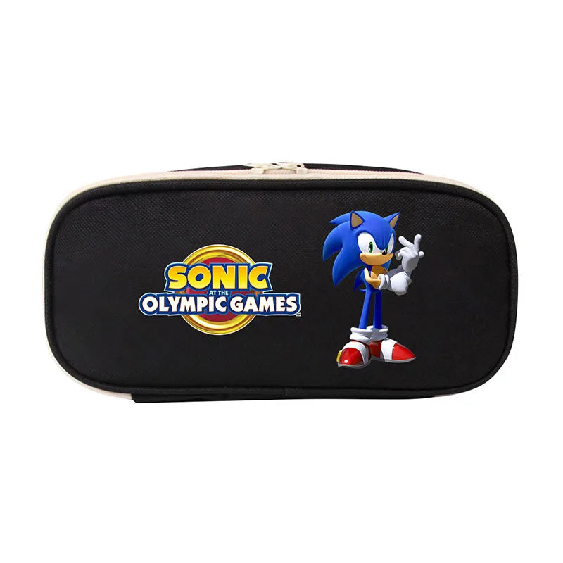 Trousse Scolaire Noire Sonic