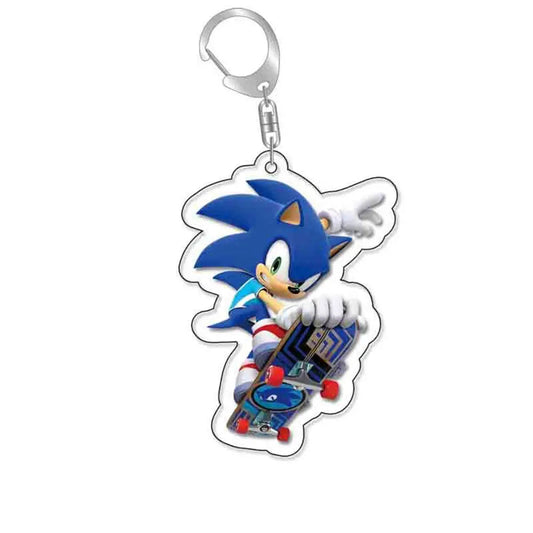 Porte-Clé Sonic en Skate - Acrylique