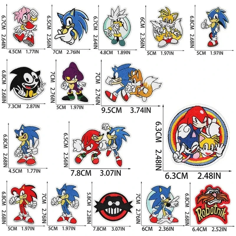 Patch Ecusson Ancien Design Sonic The Hedgedog