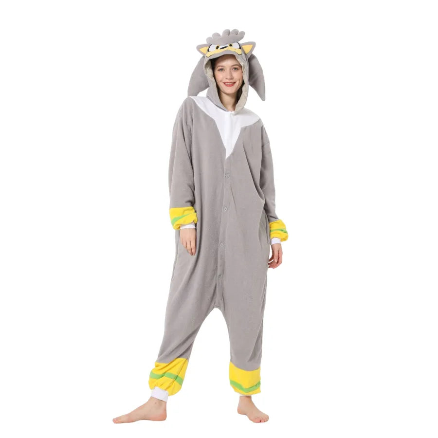 Pyjama Combinaison Sonic Gris - Silver The Hedgehog