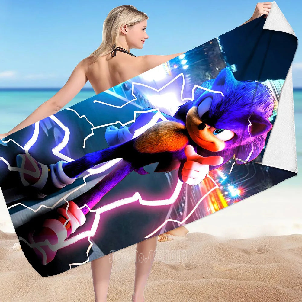 Serviette de Plage Sonic Electrique 75x150cm