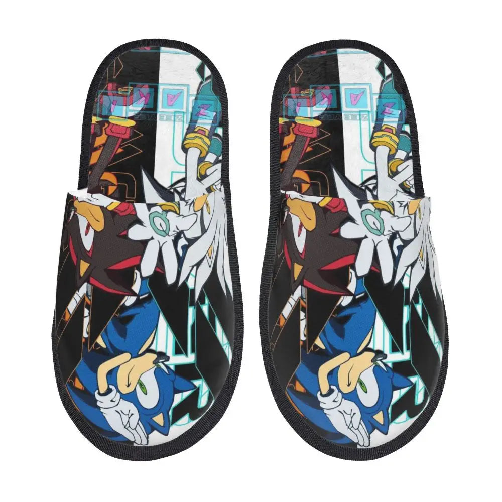 Pantoufle Sonic Shadow et Silver