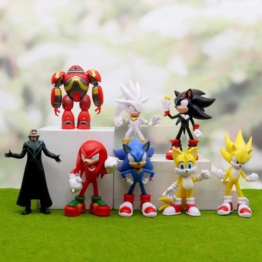 Set Figurine Sonic - 8 Pièces