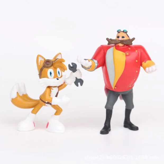 Lot de 6 Figurines Sonic Boom - Sonic, Tails, Knuckles, Amy, Eggman et Sticks