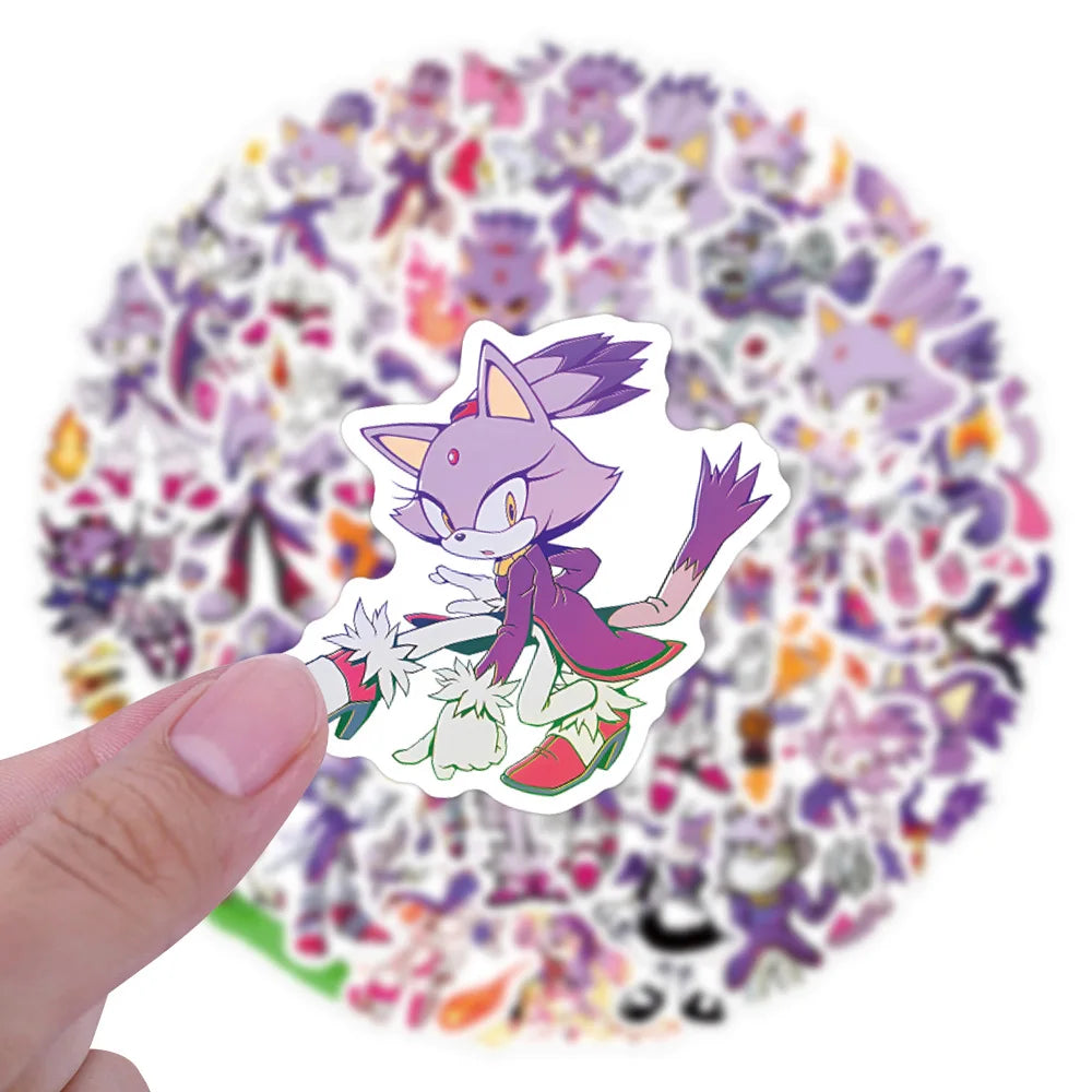 Lot de 55 Stickers Sonic - Blaze the Cat