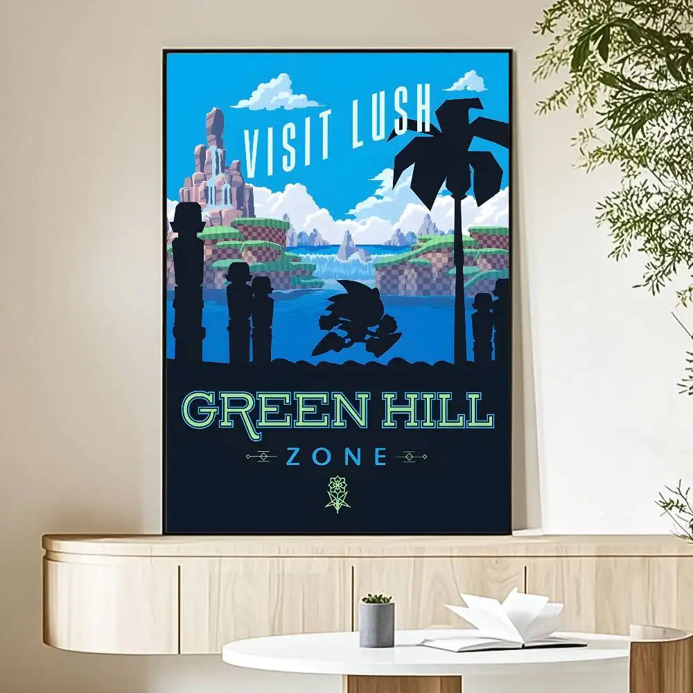 Poster Sonic - Green Hill Zone